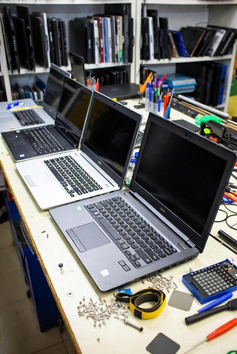 Atelier de reconditionnement de PC portables à Nouméa